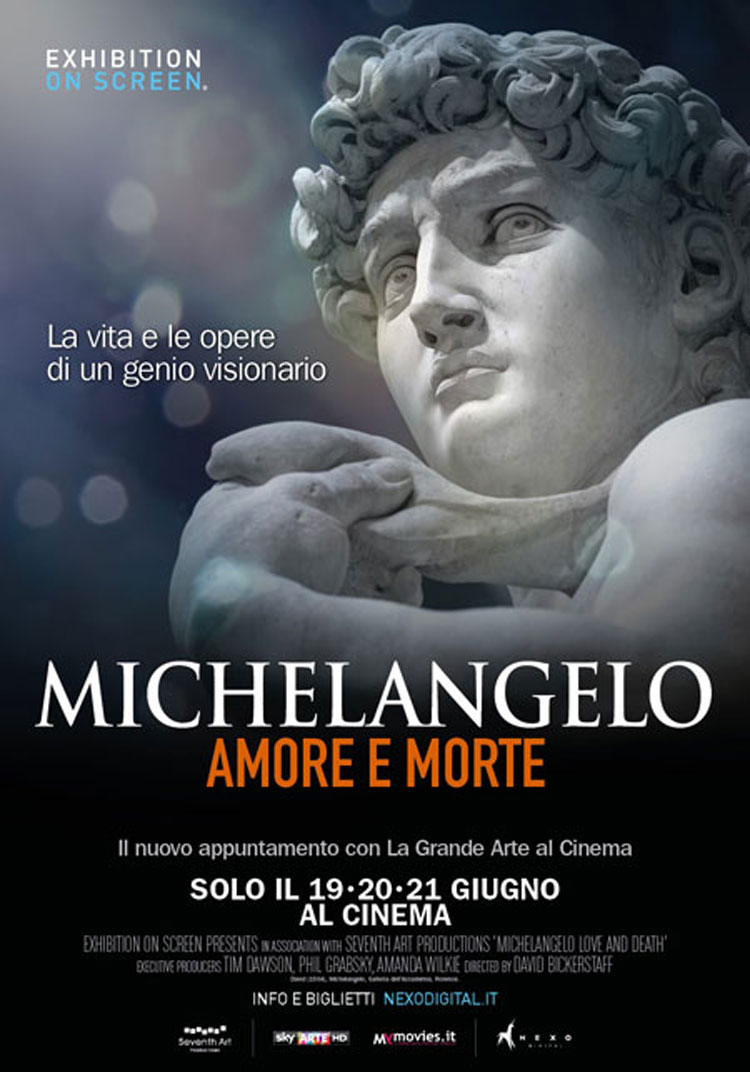 Michelangelo. Amore e morte nelle sale cinematografiche il 19, 20 e 21 giugno
