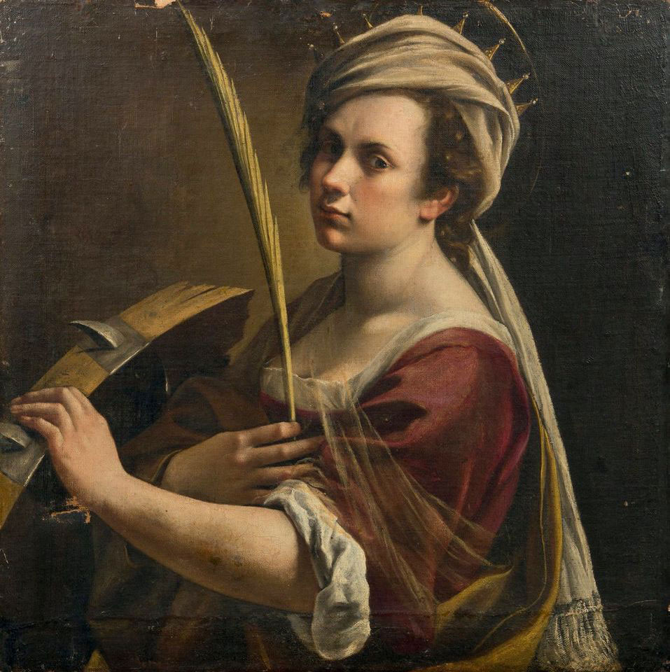 Venduto all'asta per 2.360.000 euro l'Autoritratto come santa Caterina di Artemisia Gentileschi