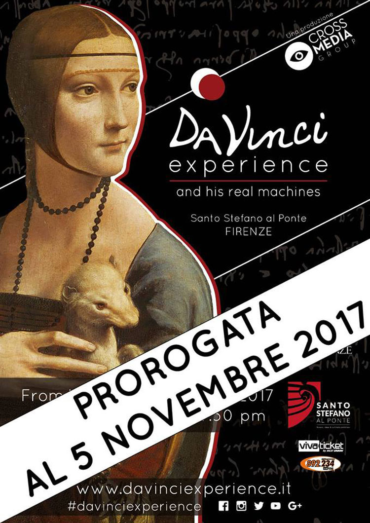 Prorogata fino al 5 novembre la Da Vinci Experience