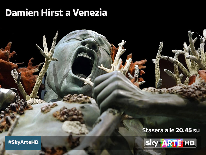 Stasera in prima visione assoluta su Sky Arte HD la mostra di Damien Hirst di Venezia