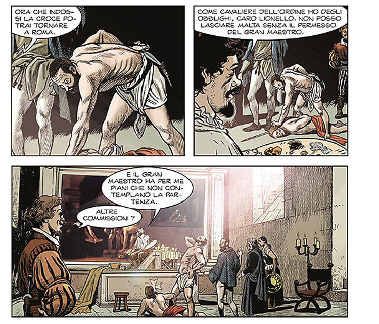 Uccidete Caravaggio: un sicario sulle tracce del pittore in una nuova graphic novel