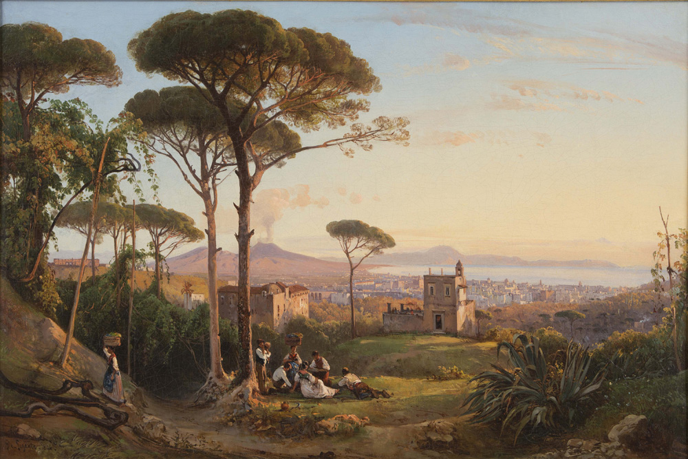 Giacinto Gigante, seen Naples of Conocchia (1844; oil on canvas, 53) 