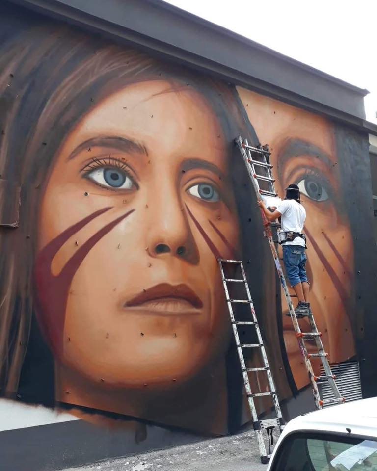 Napoli, Jorit dedica un murale a Ilaria Cucchi