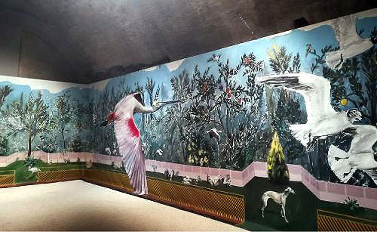 L'artista spagnolo Santiago Ydáñez rielabora in un'installazione l'affresco di Villa di Livia