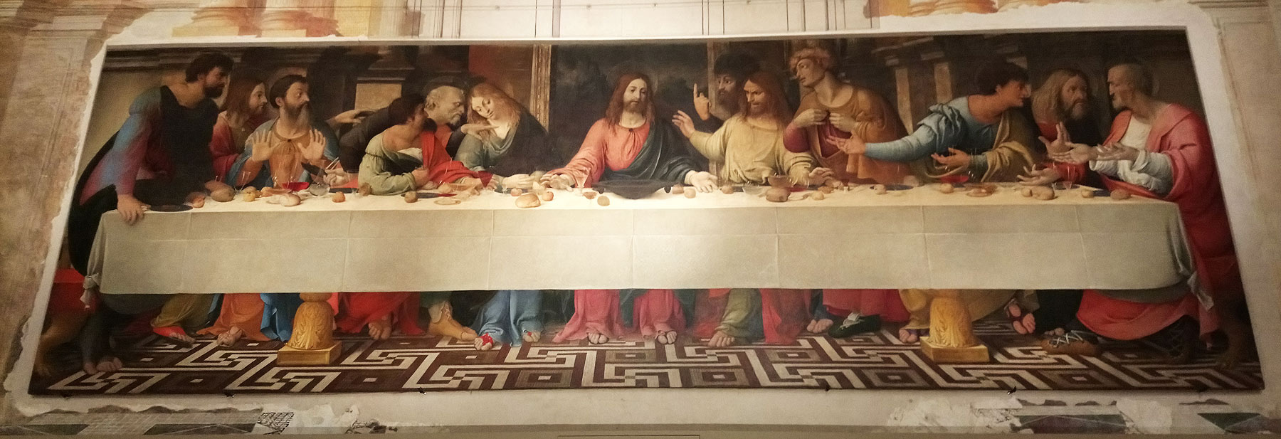 Girolamo Bonsignori, Ultima cena (1514 circa; olio su tela, 234 x 722 cm; Badia Polesine, Museo Civico) 