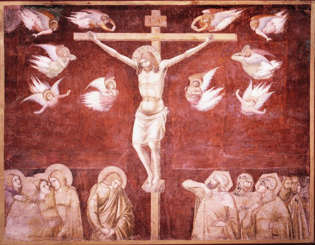 Pietro Lorenzetti, Crocifissione (primi anni Venti del XIV secolo; affresco; Siena, Basilica di San Francesco)
