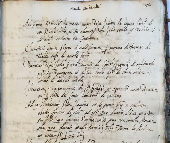 Firenze, eccezionale scoperta: trovati alcuni testi inediti di Machiavelli