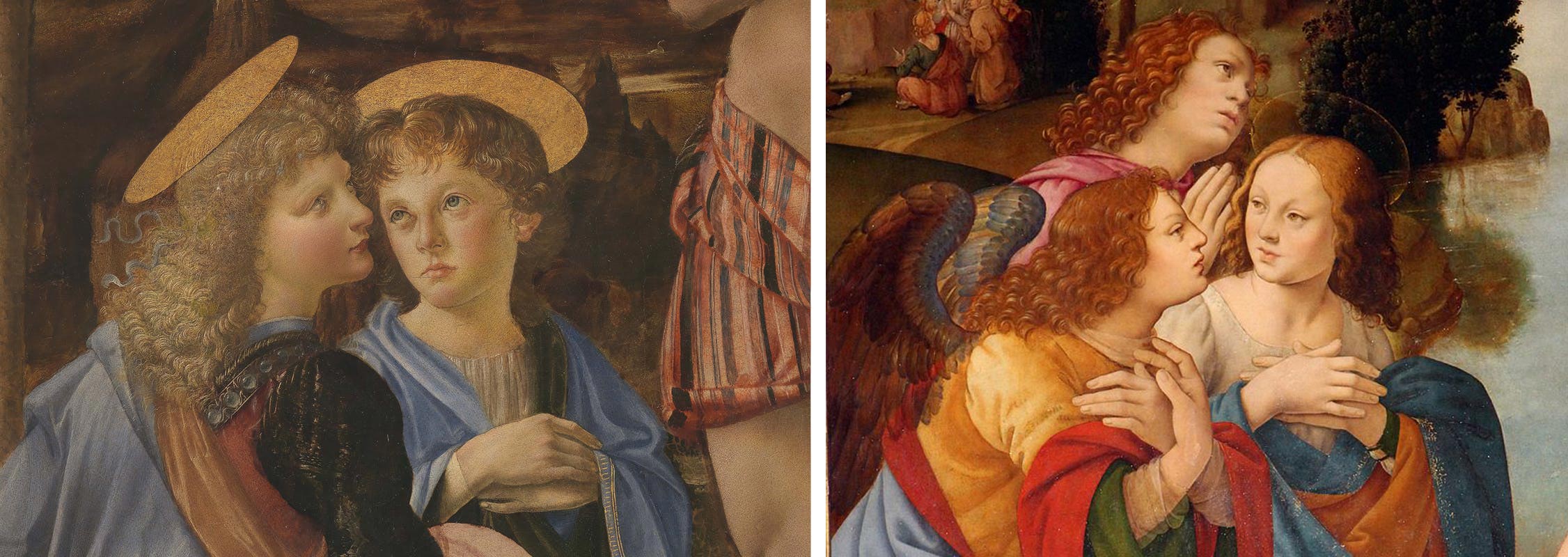 Confronto tra Leonardo da Vinci e Lorenzo di Credi