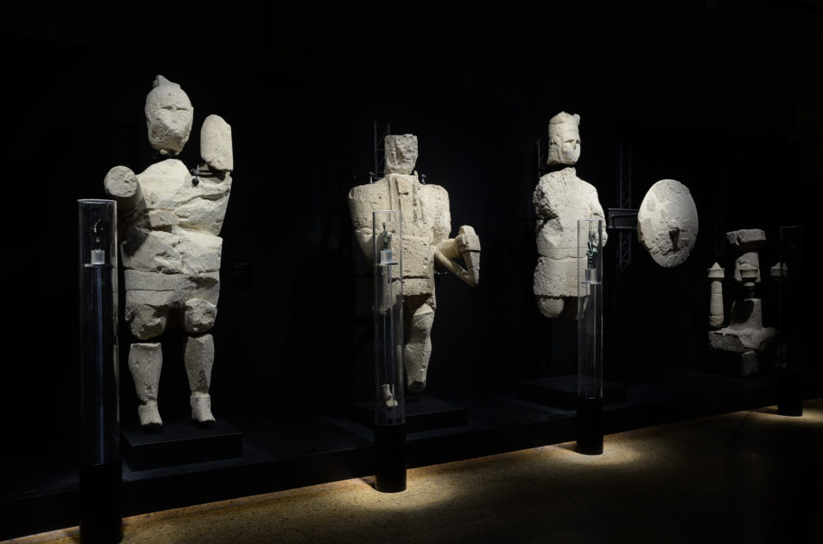 I Giganti di Mont’e Prama al Museo Archeologico Nazionale di Cagliari nel 2017
