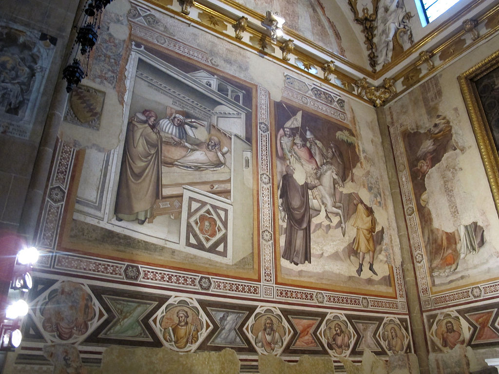 Santa Maria Novella, Cappella Bardi, gli affreschi trecenteschi attribuiti allo Pseudo Dalmasio. Ph. Credit Francesco Bini 