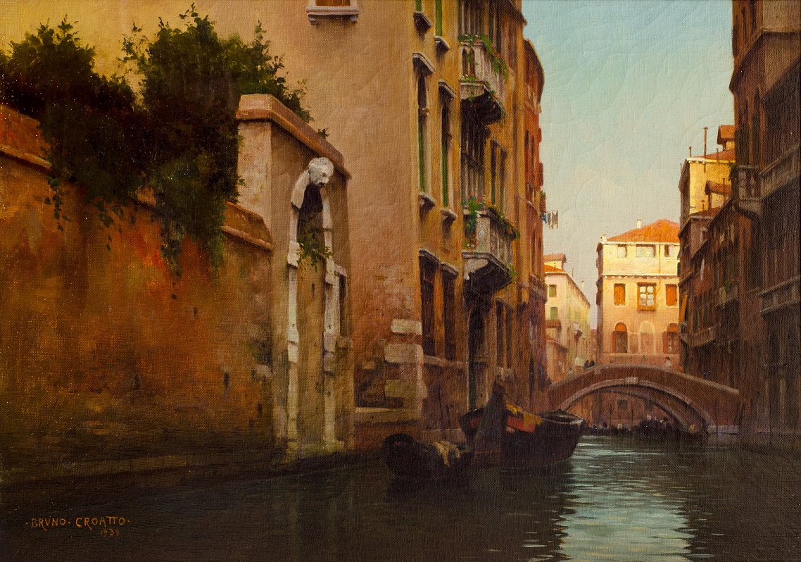 Bruno Croatto, Canale a Venezia (1939; olio su tela) 