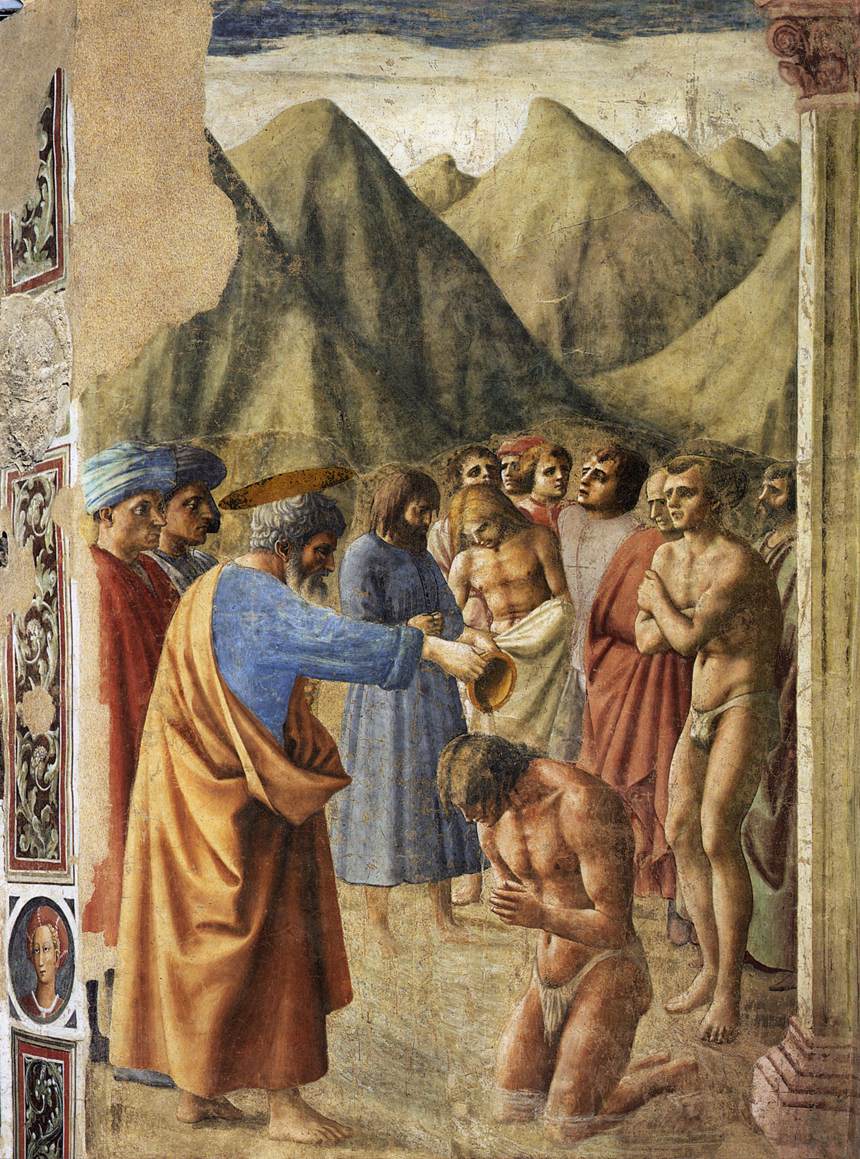 Masaccio, Battesimo dei Neofiti
