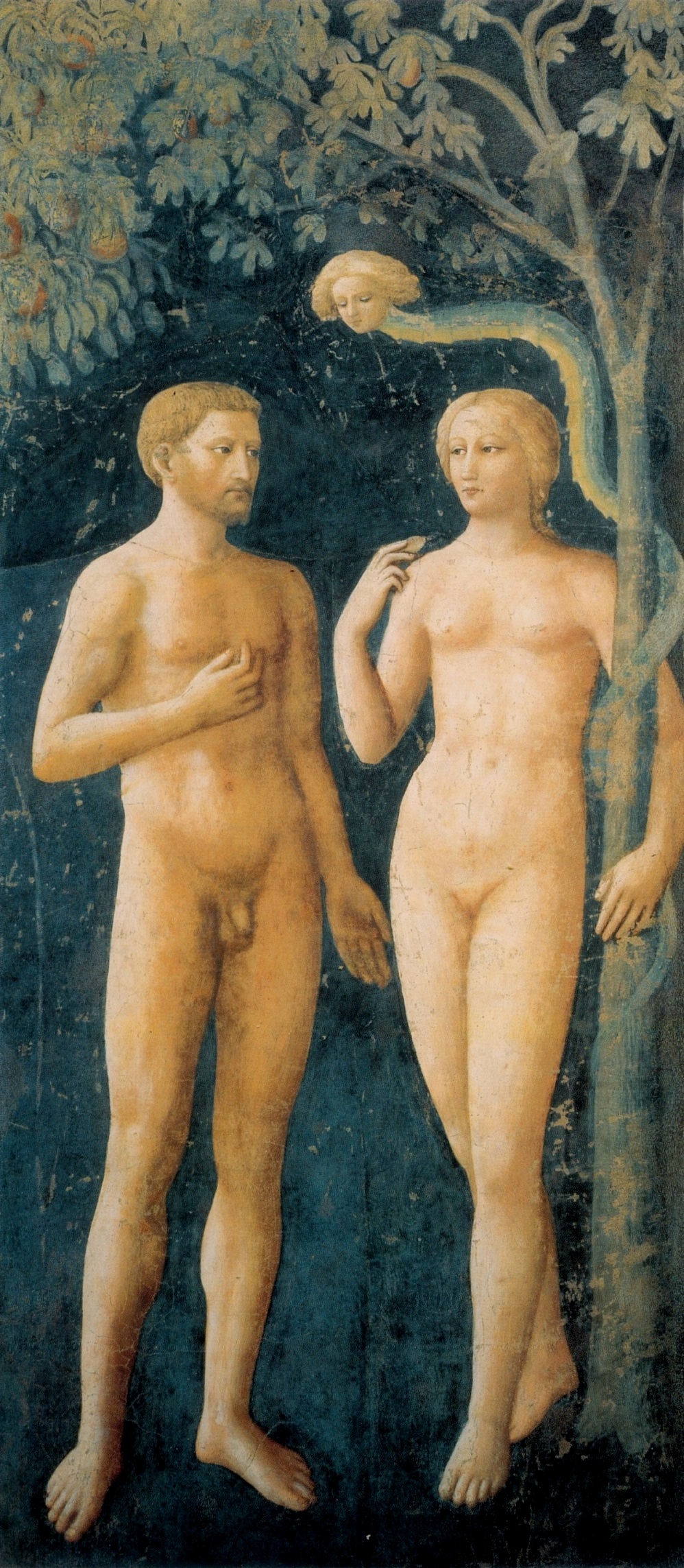 Masolino, Tentazione di Adamo ed Eva
