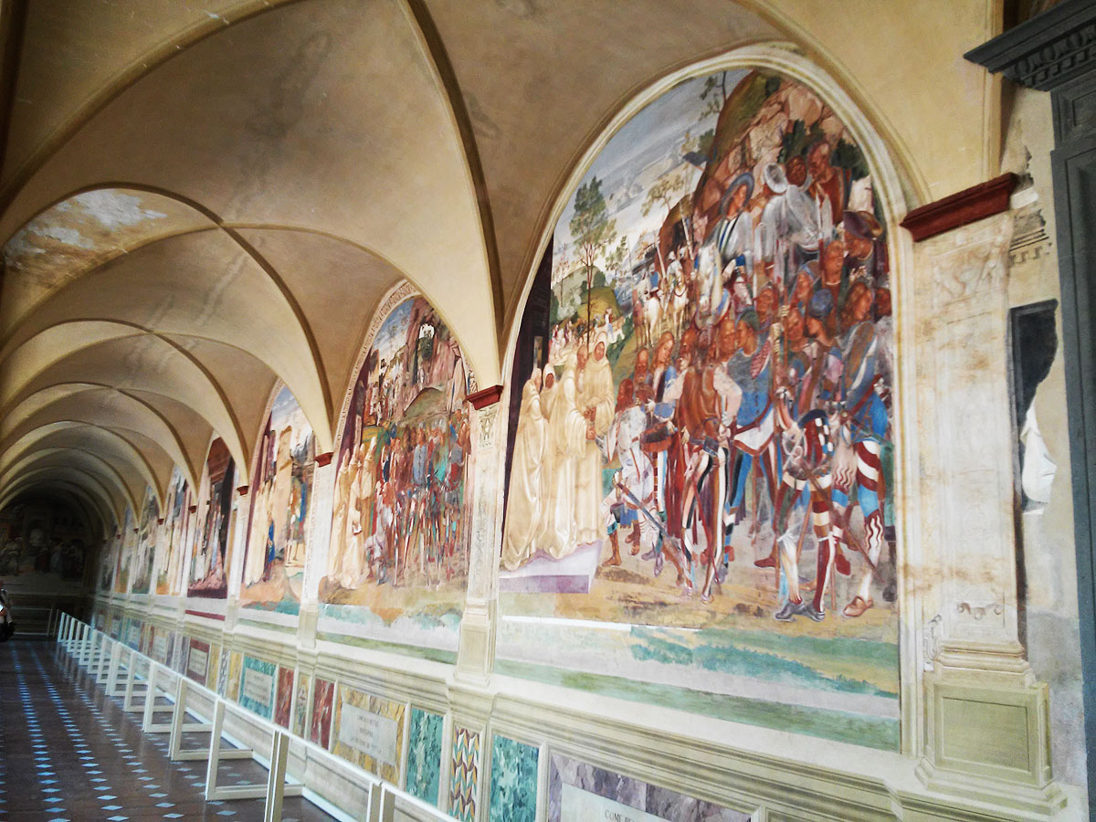 Gli affreschi del Sodoma a Monteoliveto Maggiore

