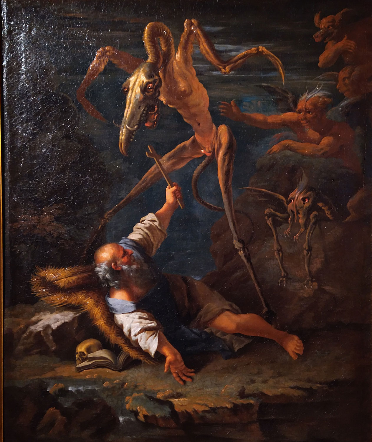Salvator Rosa, Le tentazioni di Sant’Antonio (1645 circa; olio su tela, 97 x 78 cm Sanremo-Coldirodi, Pinacoteca Rambaldi, inv. 56443) 