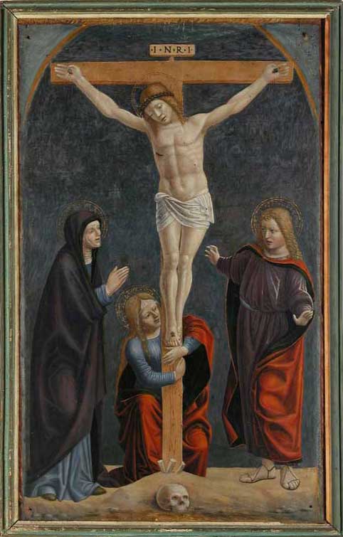 Gaudenzio Ferrari, Crocifissione (post 1497; tempera grassa su tavola; Varallo, Pinacoteca Civica) 