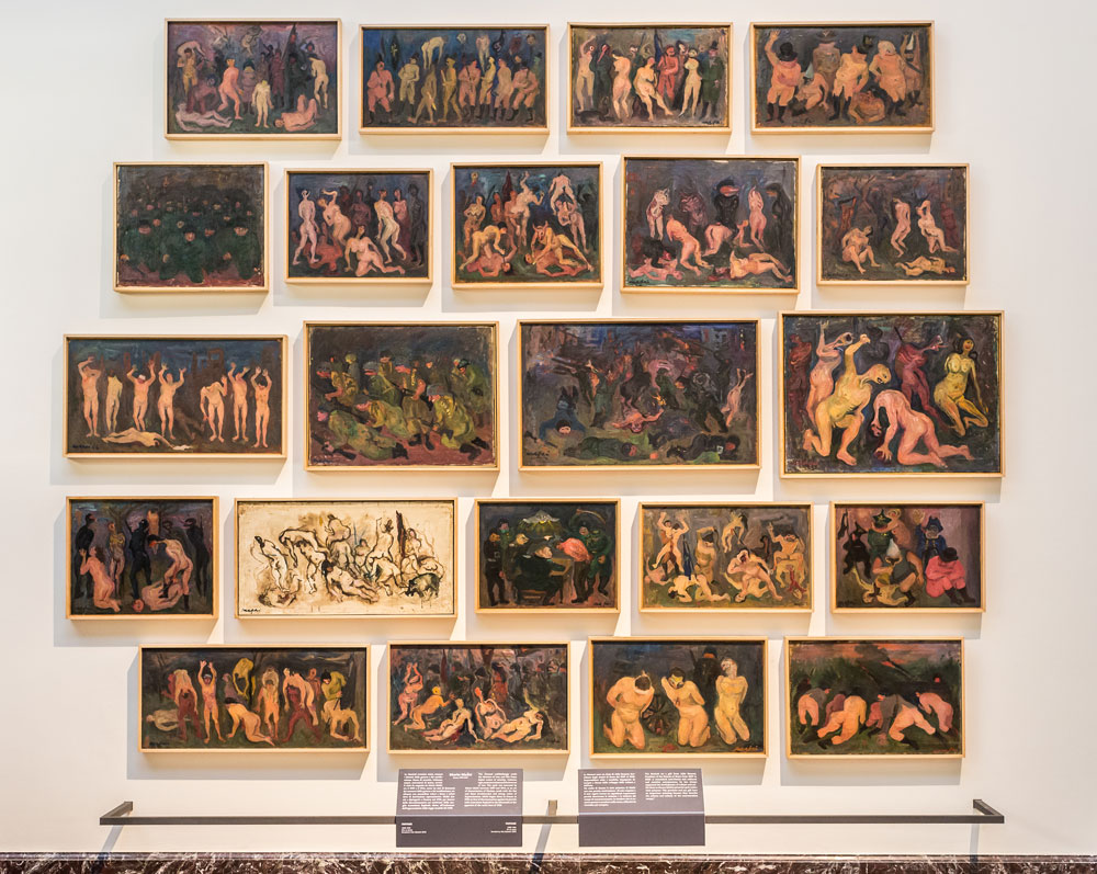 Le tavolette di massacri e di orrori di Mafai esposte alla Pinacoteca di Brera