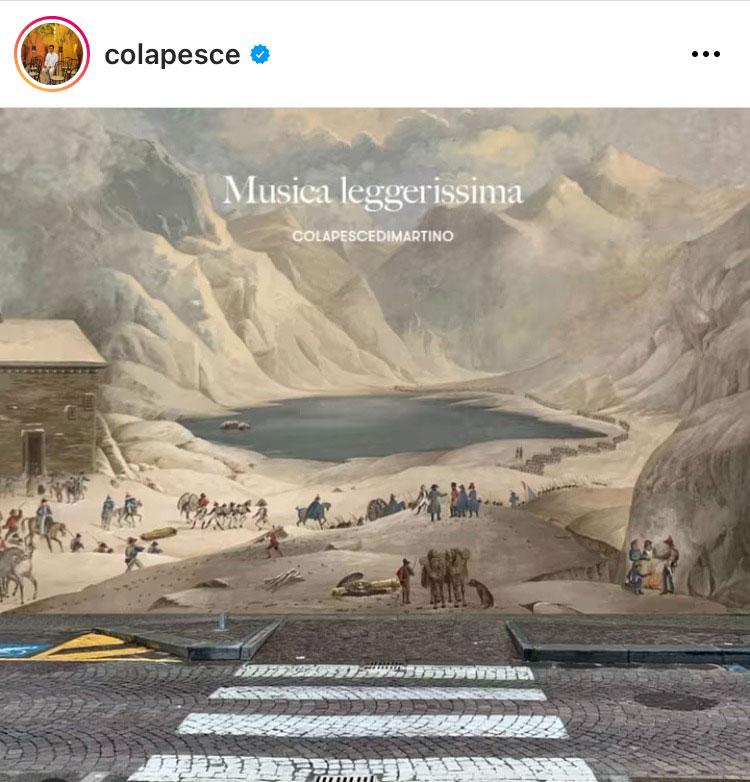 Copertina...artistica per Colapesce e Dimartino: un dipinto del Museo del Risorgimento di Torino