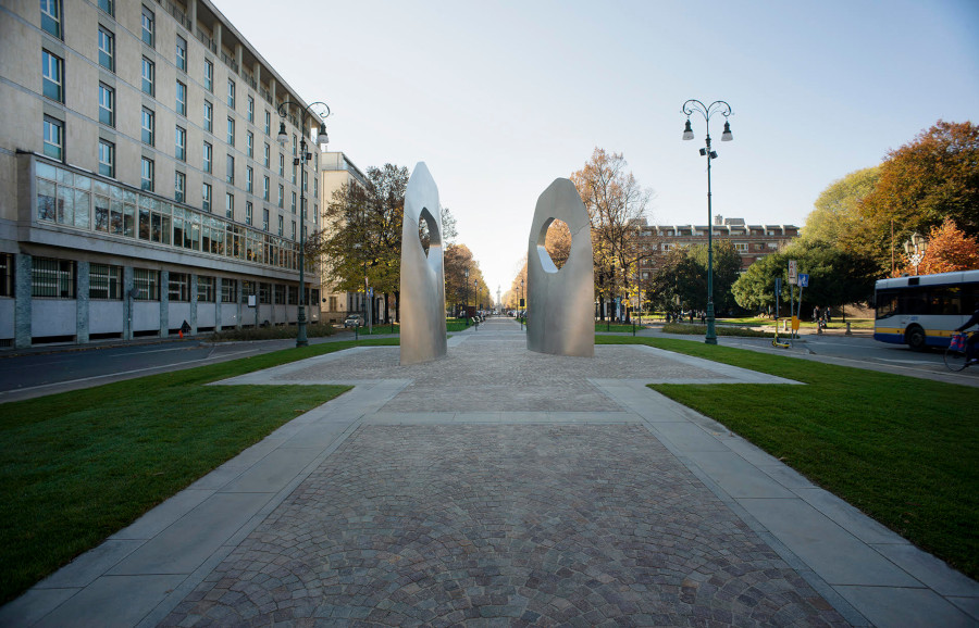 Torino, Mazzoleni dona alla città una scultura pubblica omaggio a Leonardo da Vinci 