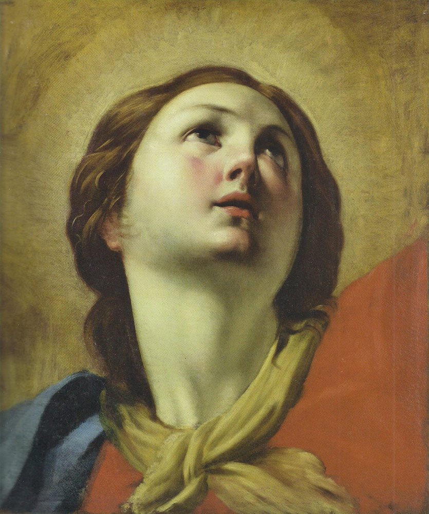 Orazio Riminaldi, Studio per la testa dell'Assunta (1629 circa; olio su tela, 115 x 103,5 cm; Pisa, Opera della Primaziale Pisana) 
