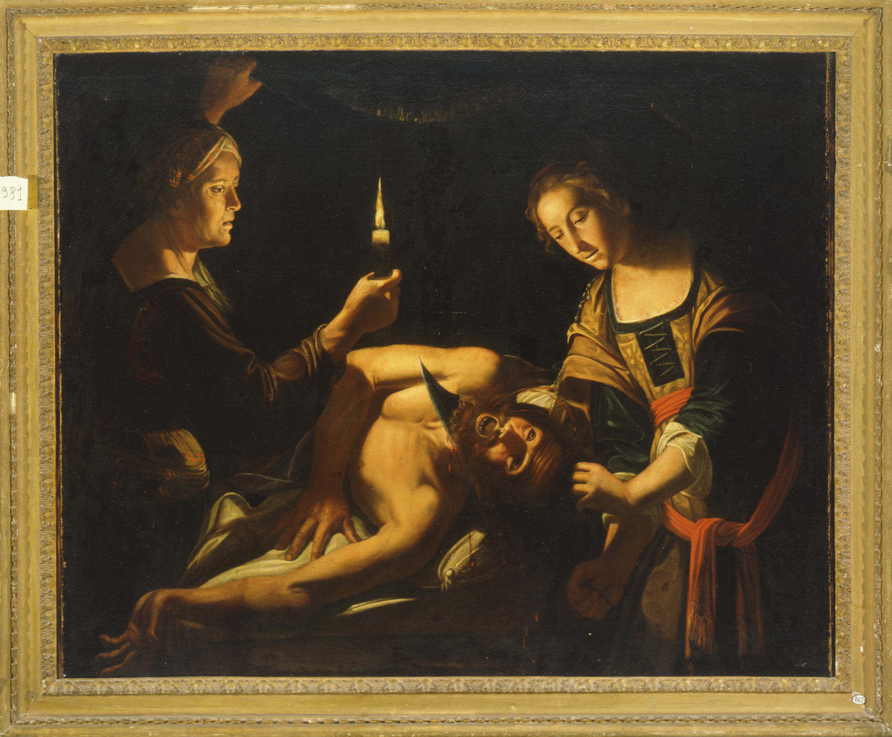Trophime Bigot, Giuditta decapita Oloferne (fine del terzo decennio del XVII secolo; olio su tela, 130 x 160 cm; Parma, Galleria Nazionale)
