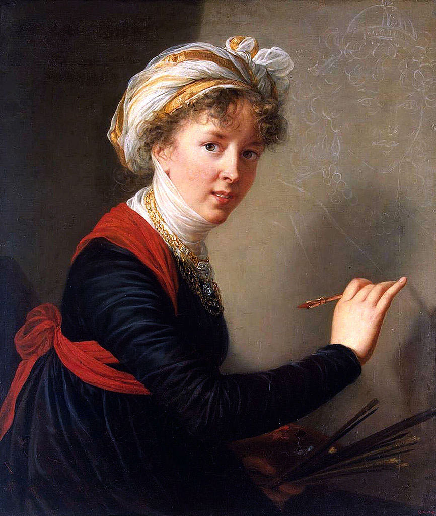 Louise-Élisabeth Vigée-Le Brun, Autoritratto (1800; olio su tela, 78,5 x 68 cm; San Pietroburgo, Ermitage)
