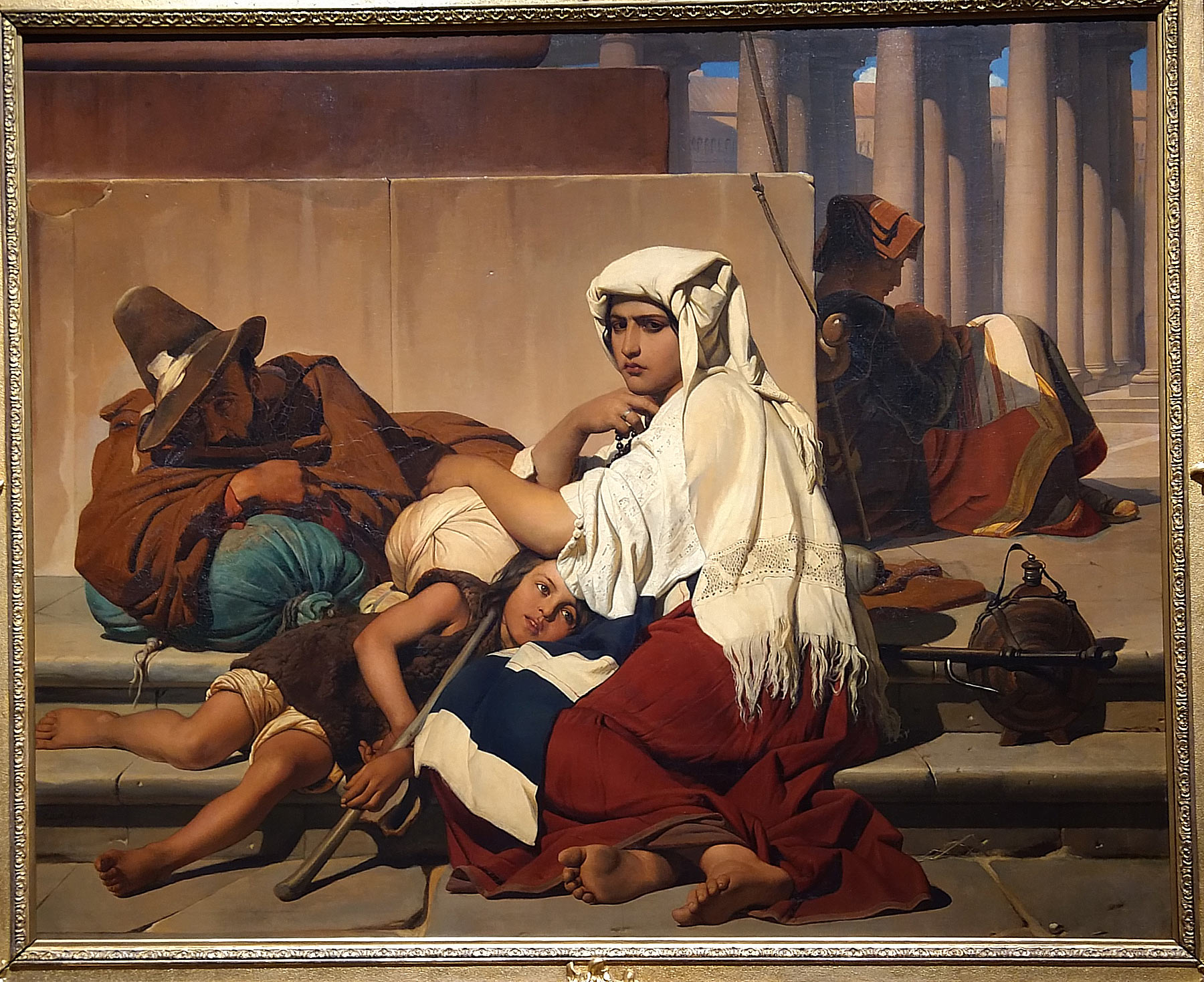 Paul Delaroche, I pellegrini di Roma (1842; olio su tela, 164 x 205 cm; Poznan, Muzeum Narodowyn w Poznaniu)
