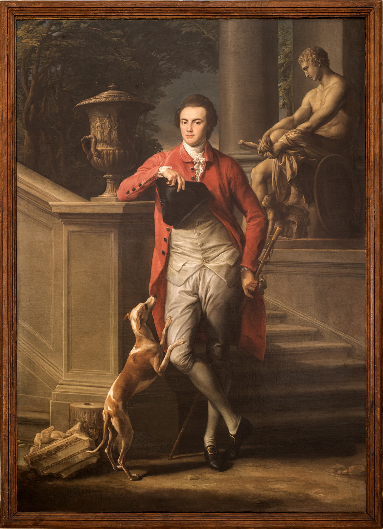Pompeo Batoni, Ritratto di Henry Peirse (1774-1775; olio su tela, 249 x 175 cm; Roma, Gallerie Nazionali d'Arte Antica, Palazzo Barberini)
