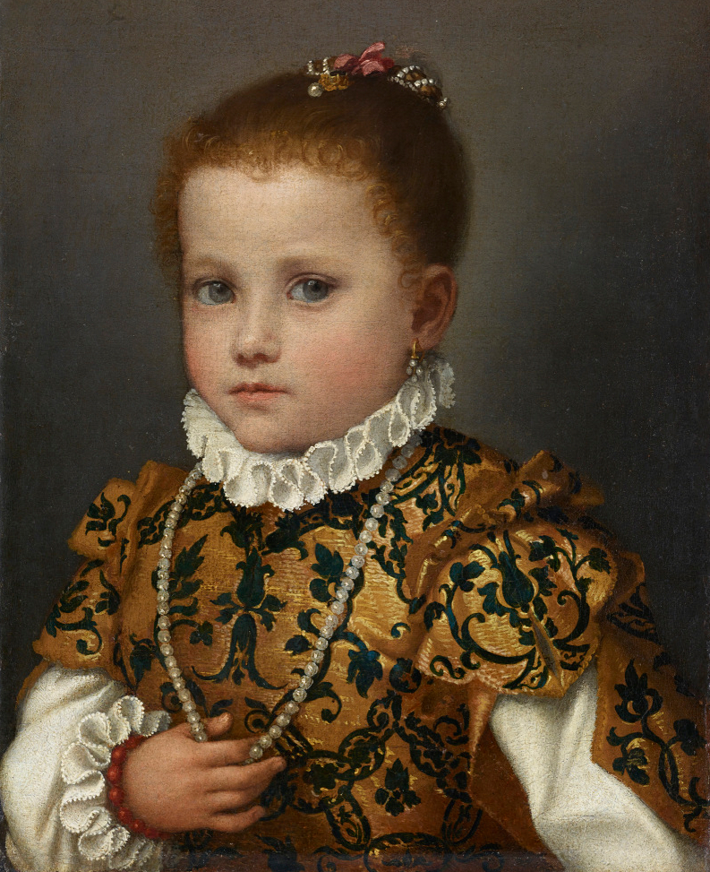 Giovanni Battista Moroni, Ritratto di una bambina di casa Redetti (1570-1571; olio su tela, 43,3 x 33,2 cm; Bergamo, Accademia Carrara)
