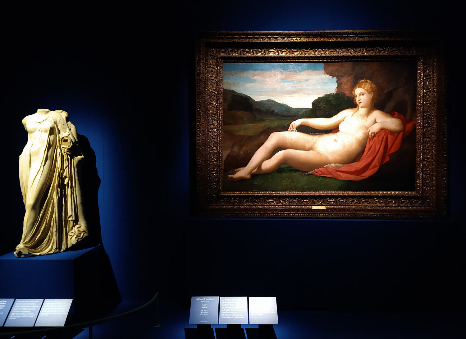 Sala della mostra Tiziano e l'immagine della donna nel Cinquecento veneziano
