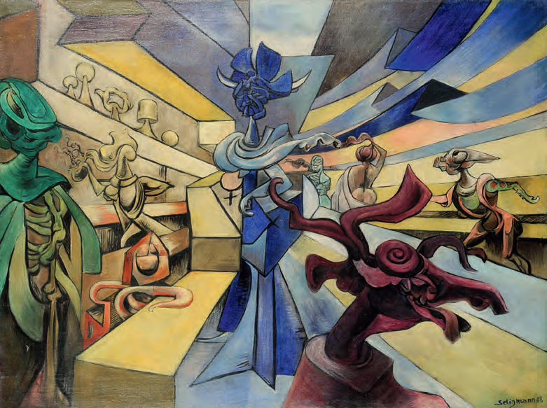 Kurt Seligmann, La maga (1950; olio su tela, 76,2 x 101,6 cm; Collezione privata, courtesy Weinstein Gallery, San Francisco) 