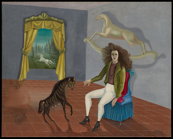 Leonora Carrington, Autoritratto (1937-1938 circa; olio su tela, 65 x 81,3 cm; New York, The Metropolitan Museum) 