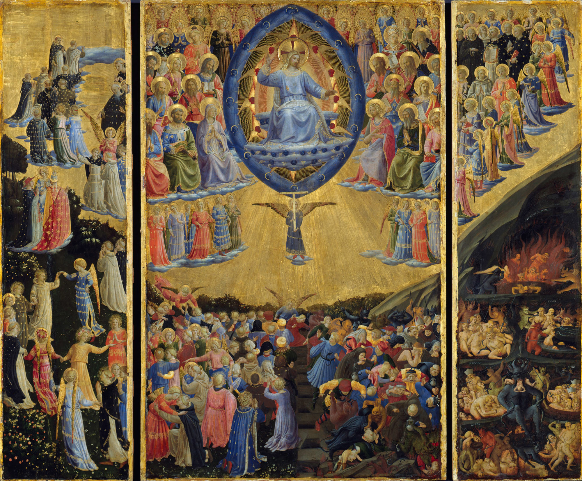 Da Beato Angelico (Scipione Pulzone?), Giudizio universale (1570-1580 circa; collezione privata, già a Leonforte, chiesa dei Cappuccini) 