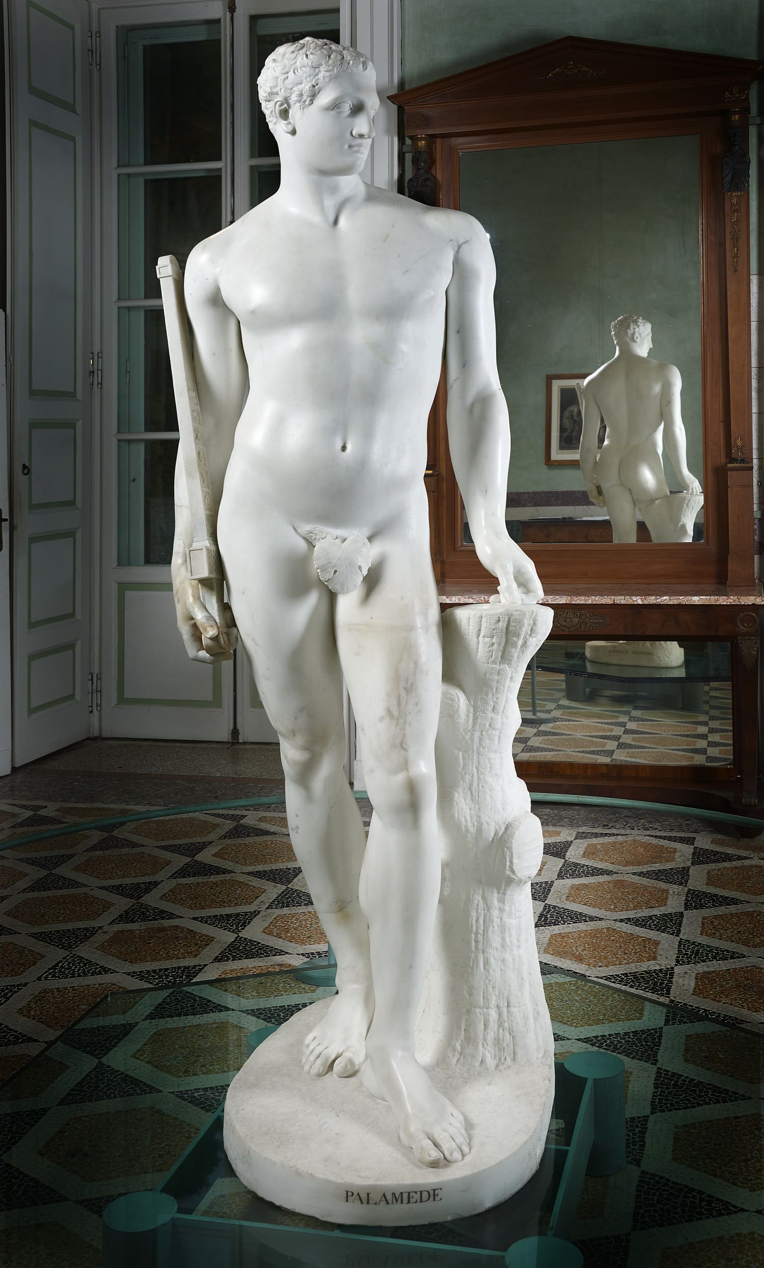 Antonio Canova, Palamede (1796-1805; marmo di Carrara, 70 x 65 x 210 cm; Tremezzina, Villa Carlotta, Museo e Giardino botanico) 