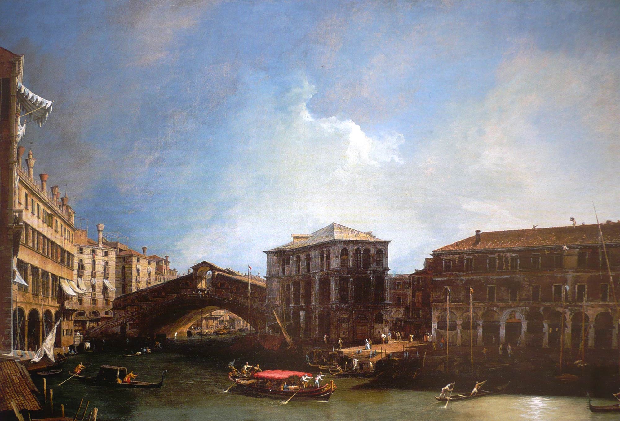 Canaletto, Ponte di Rialto (1725; 90,5 x 134,6 cm; Montreal, collezione Elwood B. Hosmer)
