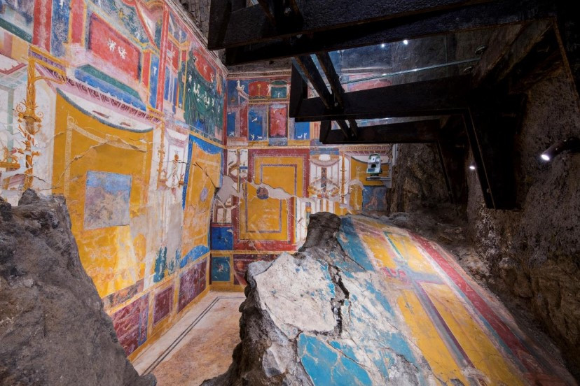 Al via il cantiere didattico alla domus ipogea di Positano per il restauro dei dipinti murali