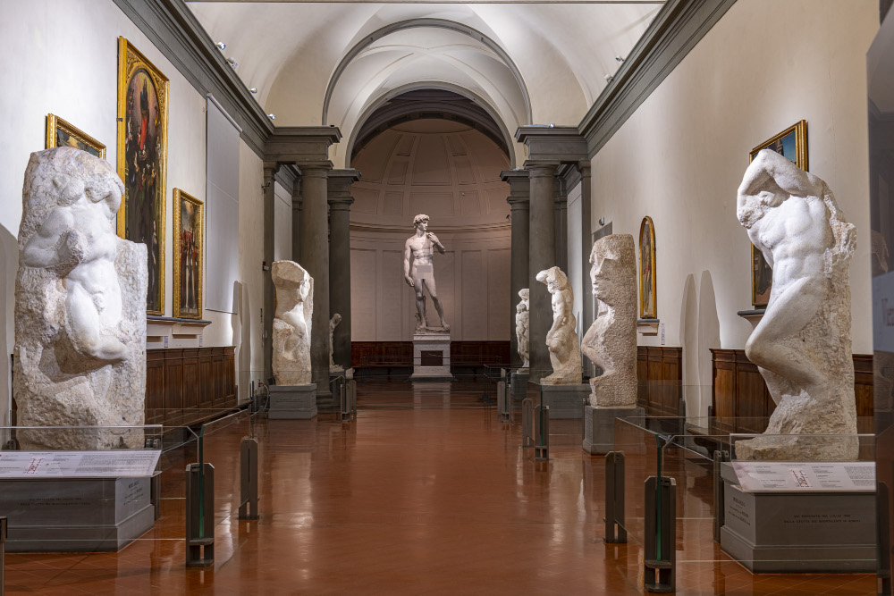 New lighting for Michelangelo's Prisoners at Florence's Accademia Gallery 