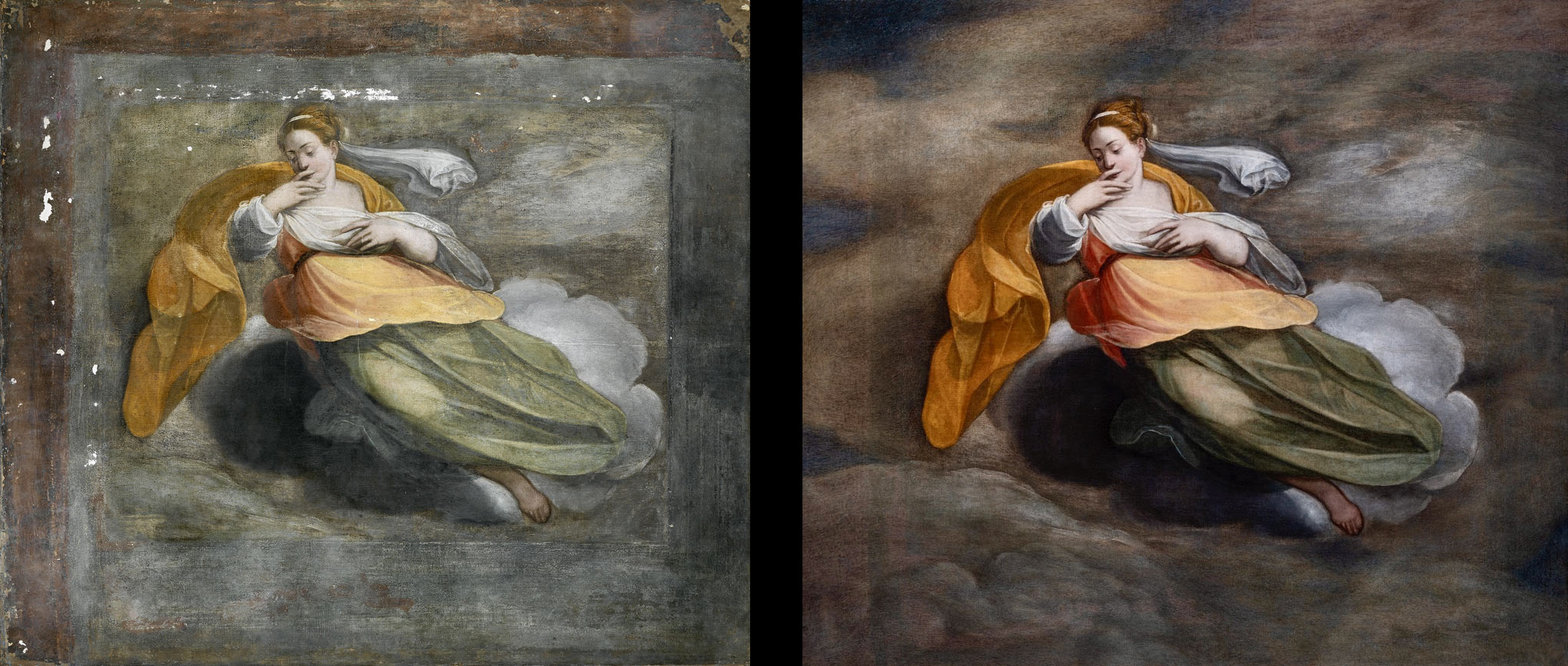 Uffizi, for the first time a 16th-century painting restored with essential oils