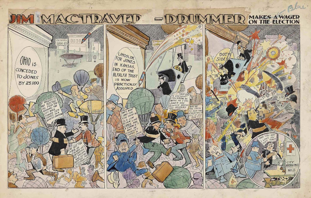Una mostra itinerante racconta la storia del fumetto dei primi maestri nordamericani, fino agli anni '40