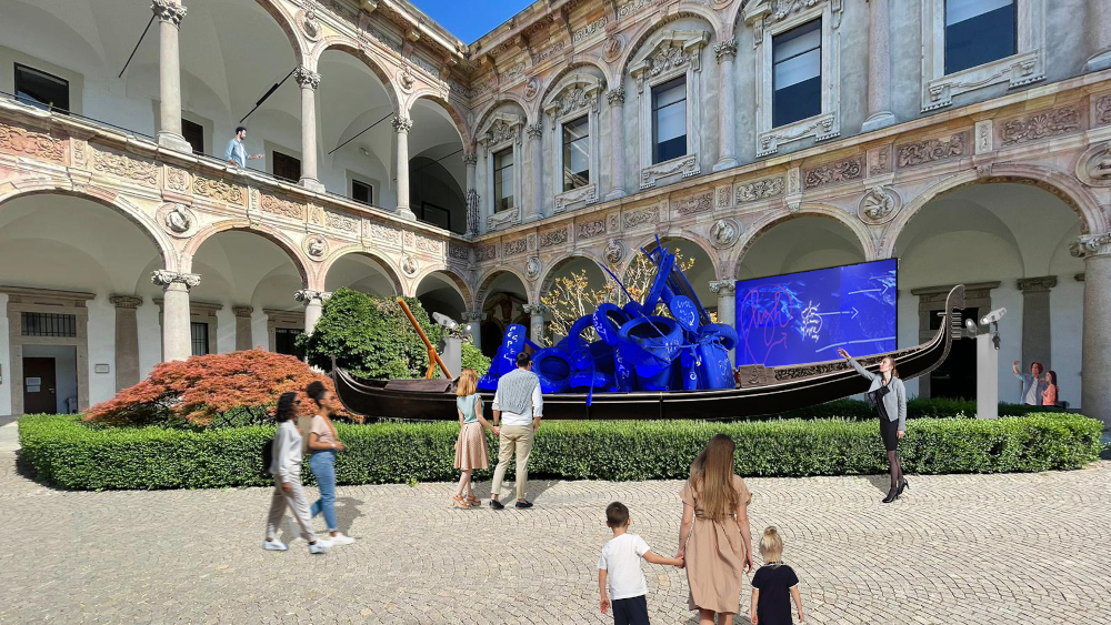 La gondola di Marco Nereo Rotelli approderà a Milano: nuovo capitolo del suo progetto mare pulito