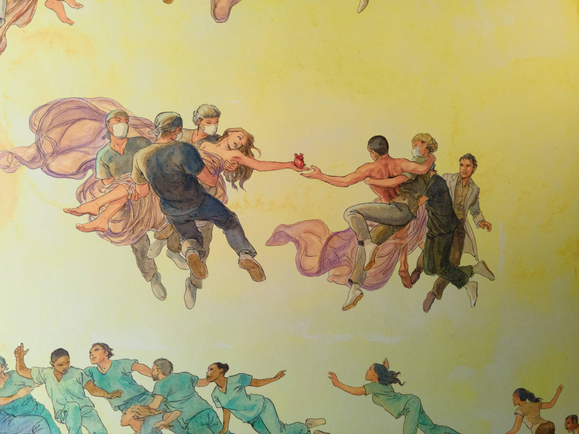 Padova, un murale di Milo Manara per i 100 anni dell'Istituto di Anatomia Umana 