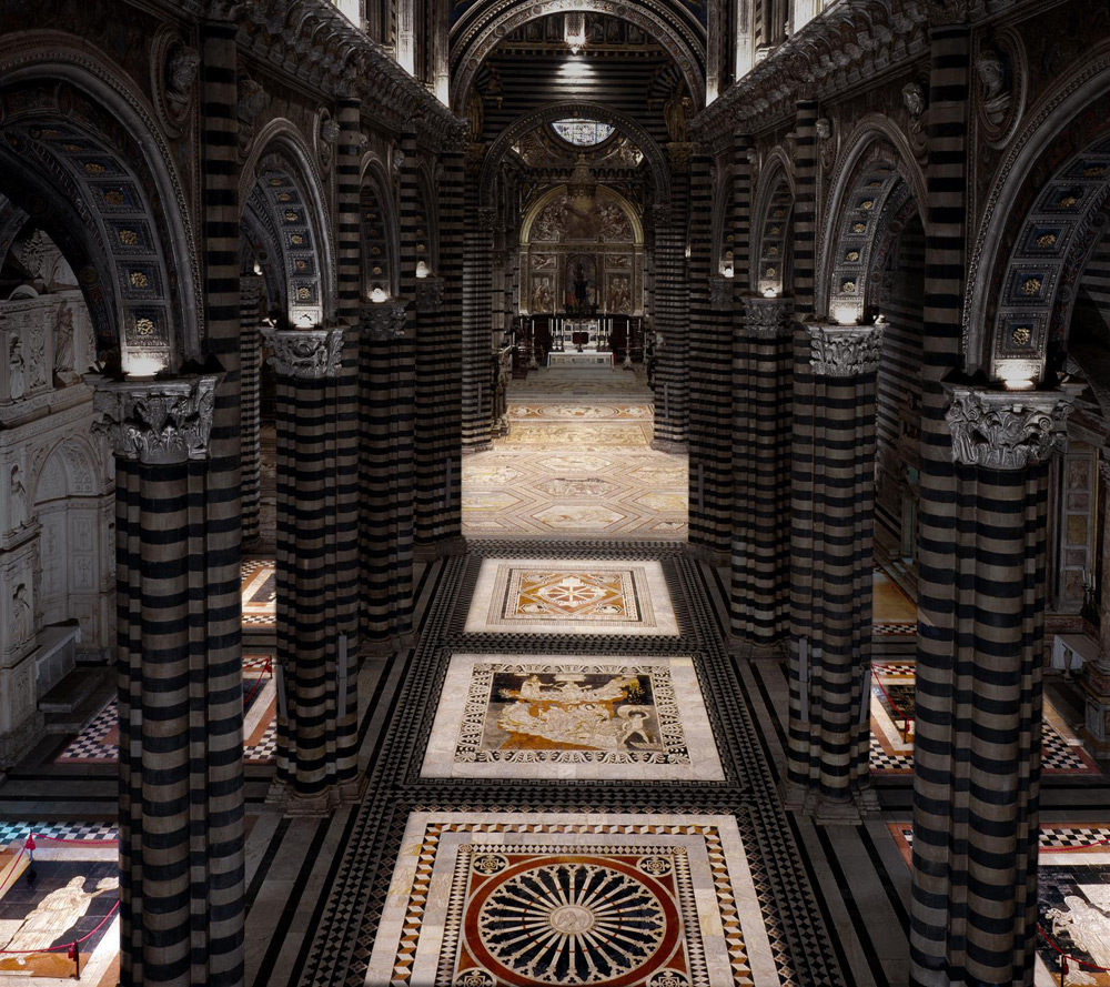 Scoperto il pavimento del Duomo di Siena. Ecco le date