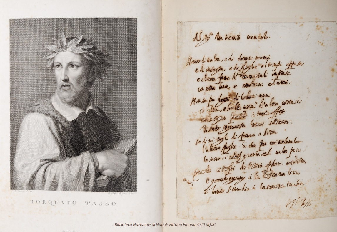 La Biblioteca Nazionale di Napoli acquista un raro sonetto autografo di Tasso ritrovato