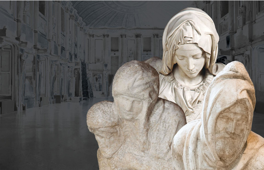 A Palazzo Reale di Milano i calchi storici delle tre Pietà di Michelangelo a confronto 
